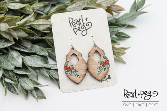 Nella’s Wish Laser Engraved Earrings Digital Download