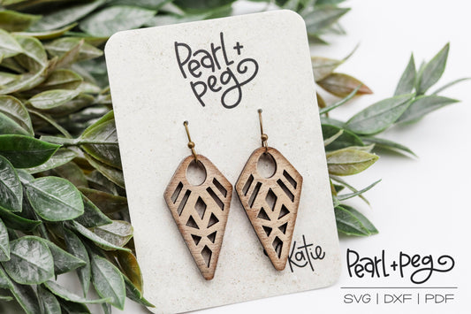 Geometric Diamond Cutout Laser Cut Digital Download File SVG